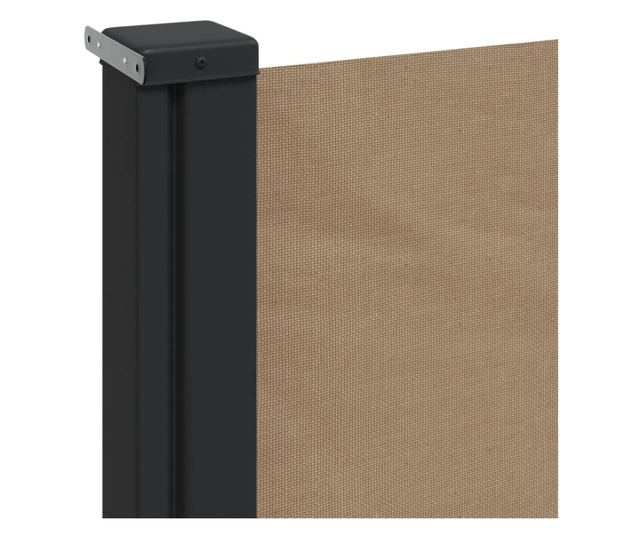 tópszínű behúzható oldalsó napellenző 180 x 300 cm