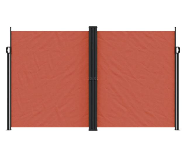 terrakotta behúzható oldalsó napellenző 200 x 1000 cm