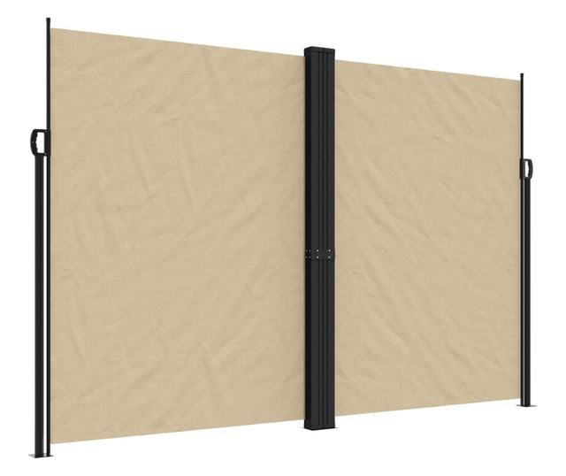 bézs behúzható oldalsó napellenző 220 x 1000 cm