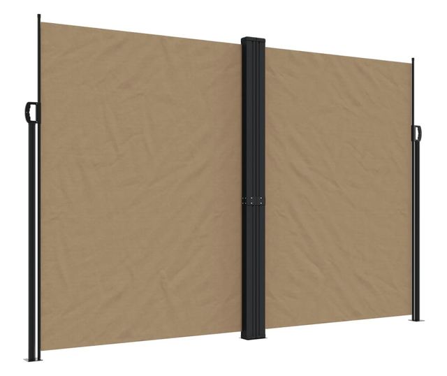 tópszínű behúzható oldalsó napellenző 220 x 600 cm