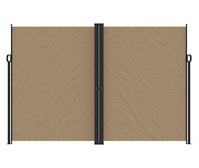 tópszínű behúzható oldalsó napellenző 220 x 600 cm