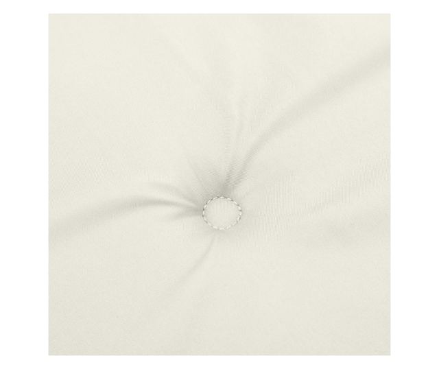 4 db krémszínű szövet magas háttámlájú székpárna 120x50x4 cm