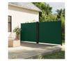 sötétzöld behúzható oldalsó napellenző 160x1000cm