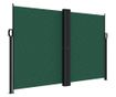 sötétzöld behúzható oldalsó napellenző 160x1000cm