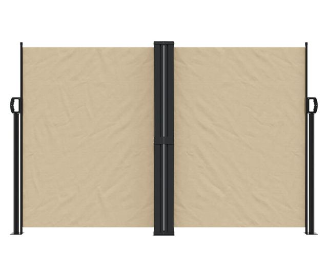 bézs behúzható oldalsó napellenző 160x1000 cm