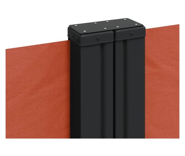 terrakotta behúzható oldalsó napellenző 200 x 1000 cm