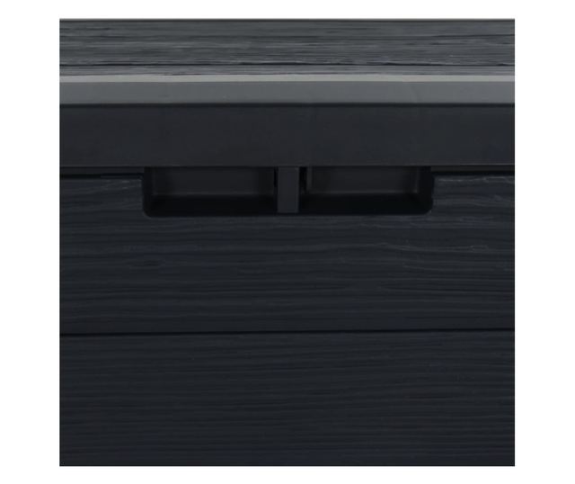 Градинска кутия за съхранение 58,5x46x55 см, полипропилен, антрацит