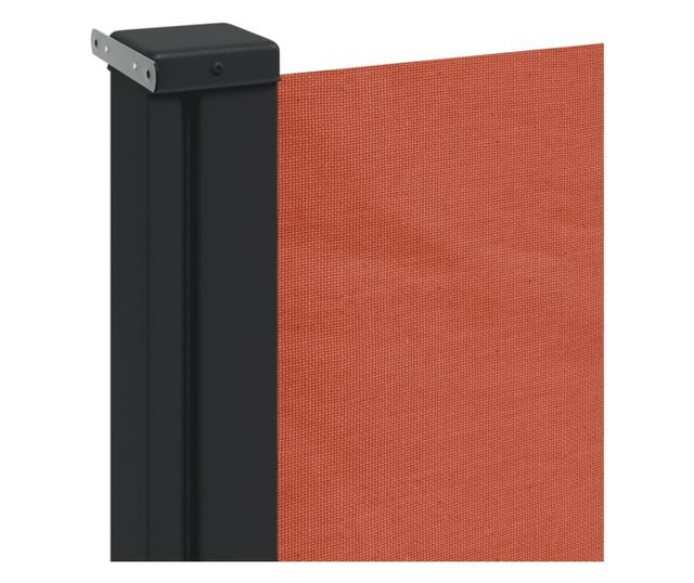 terrakotta behúzható oldalsó napellenző 160 x 500 cm