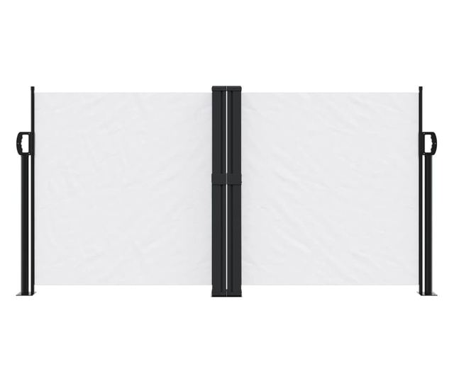fehér behúzható oldalsó napellenző 120 x 1200 cm