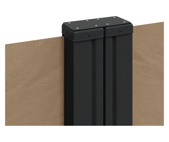 tópszínű behúzható oldalsó napellenző 120 x 1000 cm