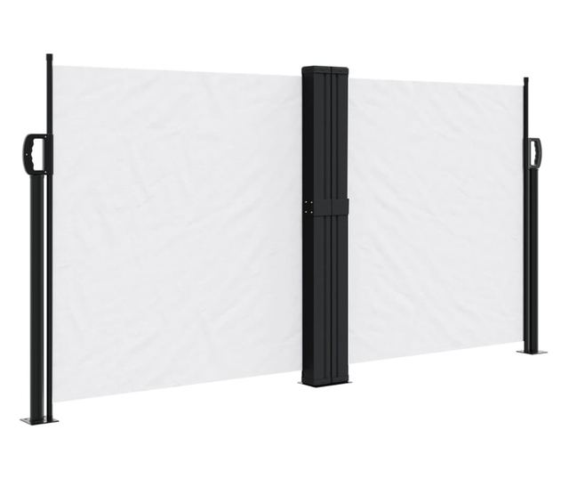 fehér behúzható oldalsó napellenző 120 x 1200 cm