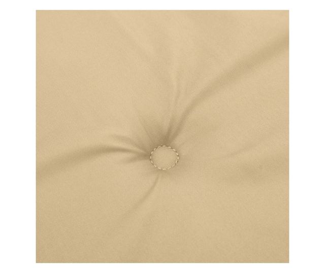 melange bézs szövet nyugágypárna (75+105) x 50 x 3 cm