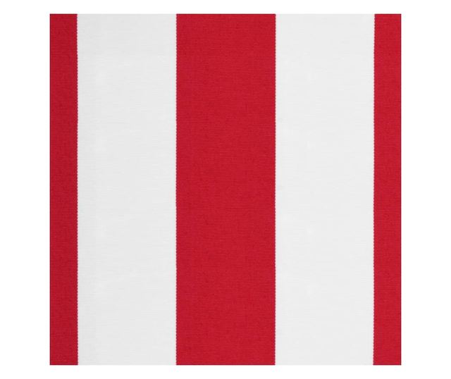 piros és fehér csíkos pótszövet napellenzőhöz 4x3,5 m