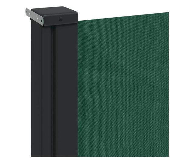 sötétzöld behúzható oldalsó napellenző 170 x 300 cm