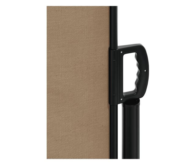 tópszínű behúzható oldalsó napellenző 180 x 300 cm