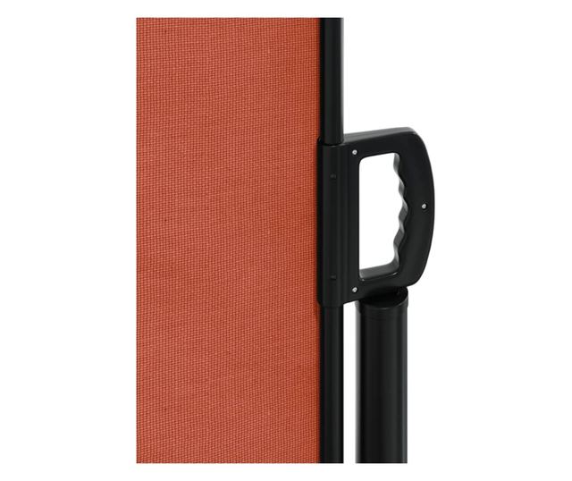terrakotta behúzható oldalsó napellenző 140 x 1000 cm