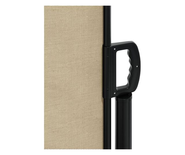 bézs behúzható oldalsó napellenző 160 x 1200 cm
