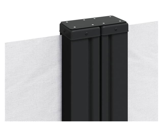 fehér behúzható oldalsó napellenző 120 x 1200 cm