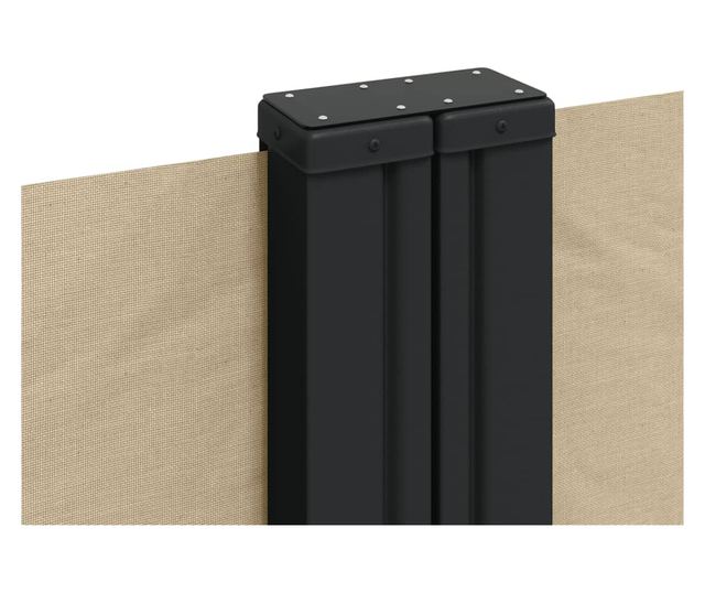 bézs behúzható oldalsó napellenző 160 x 600 cm