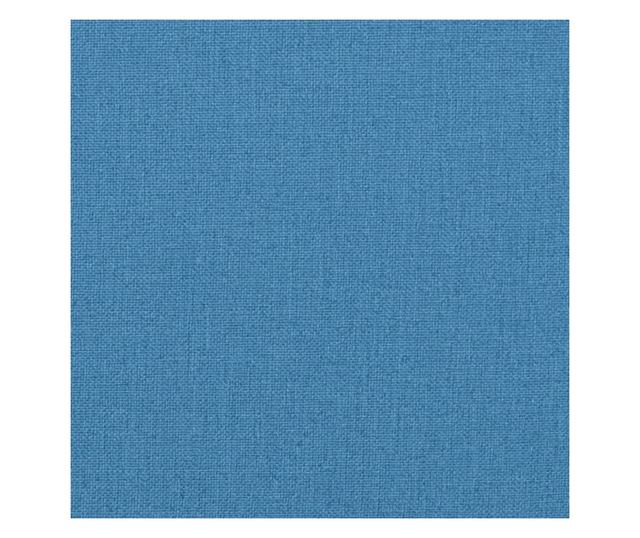 4 db melange kék szövet magas háttámlájú székpárna 120x50x4 cm