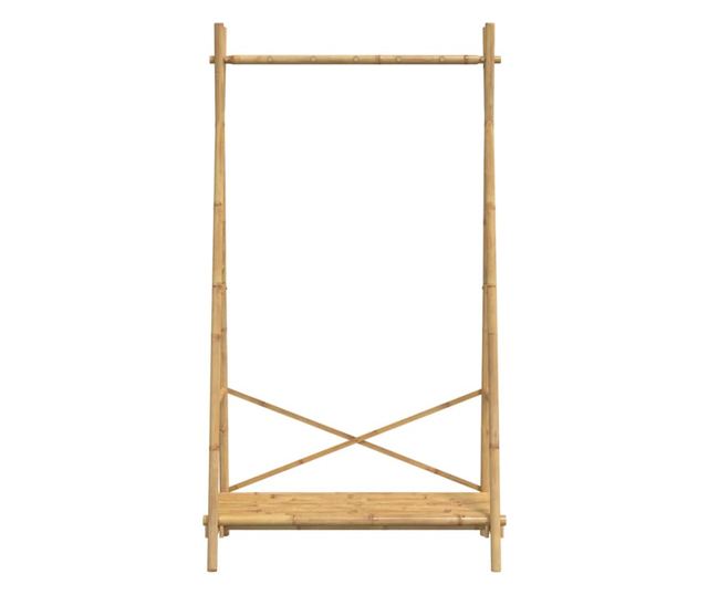 bambusz ruhaállvány polccal 102 x 50 x 190 cm