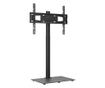 1-szintes fekete sarok TV-állvány 32-65 hüvelyk