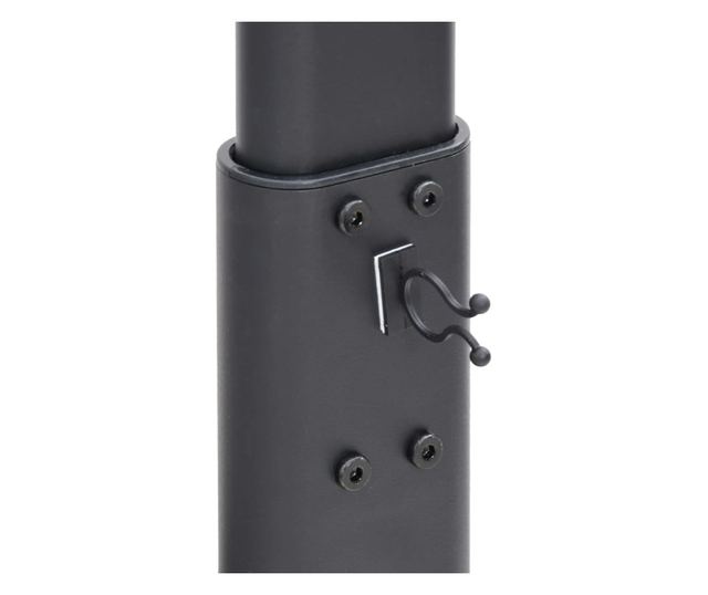 1-szintes fekete sarok TV-állvány 32-65 hüvelyk