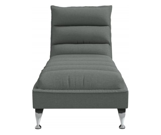 sötétszürke szövet masszírozó dívány párnával