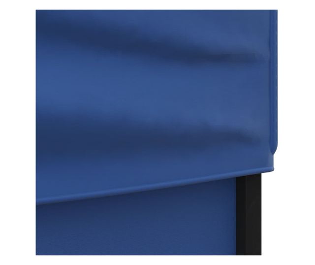 kék összecsukható rendezvénysátor oldalfalakkal 3 x 6 m