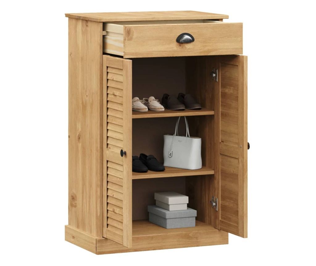 Шкаф за обувки VIGO, 60x35x96 см, масивна борова дървесина - 3