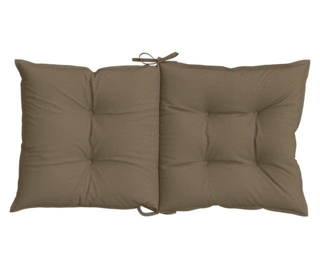 4 db melange tópszínű szövet háttámlás székpárna 100x50x7 cm