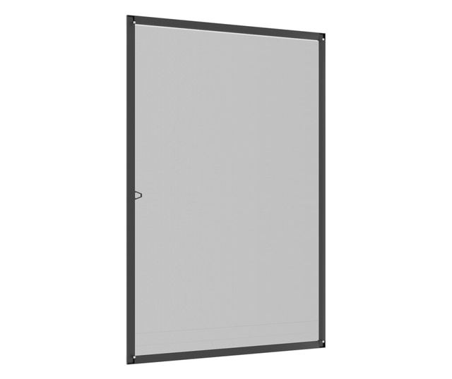 Комарник за прозорци, антрацит, 80x120 см