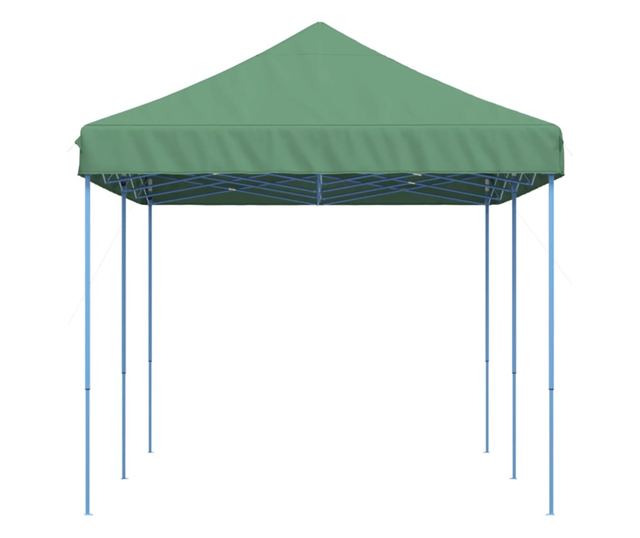 zöld összecsukható felugró rendezvénysátor 580x292x315 cm