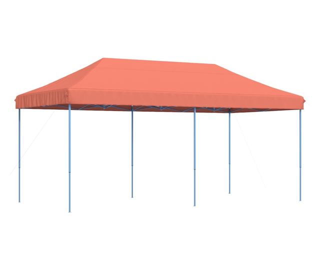 terrakotta összecsukható felugró rendezvénysátor 580x292x315 cm