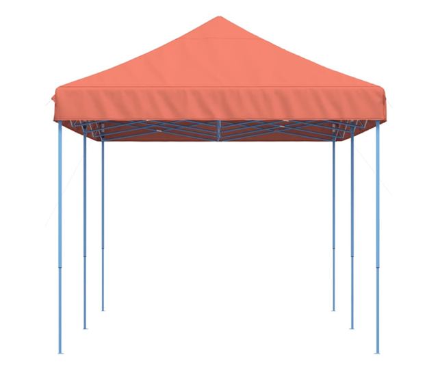 terrakotta összecsukható felugró rendezvénysátor 580x292x315 cm