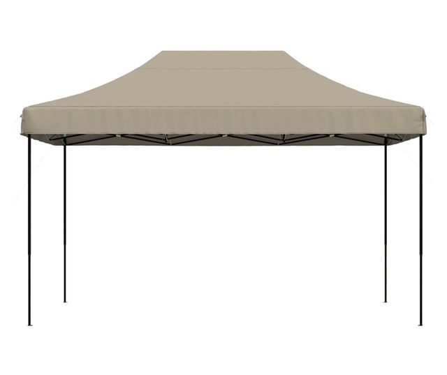 tópszínű összecsukható felugró rendezvénysátor 440x292x315 cm