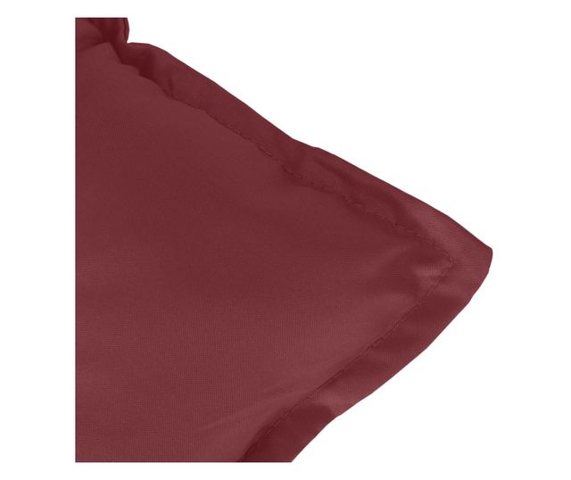 2 db melange bordó szövet kerti padpárna 100 x 50 x 7 cm