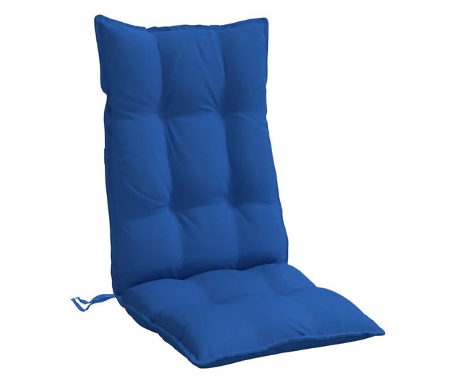 2 db királykék oxford szövet magas háttámlájú székpárna