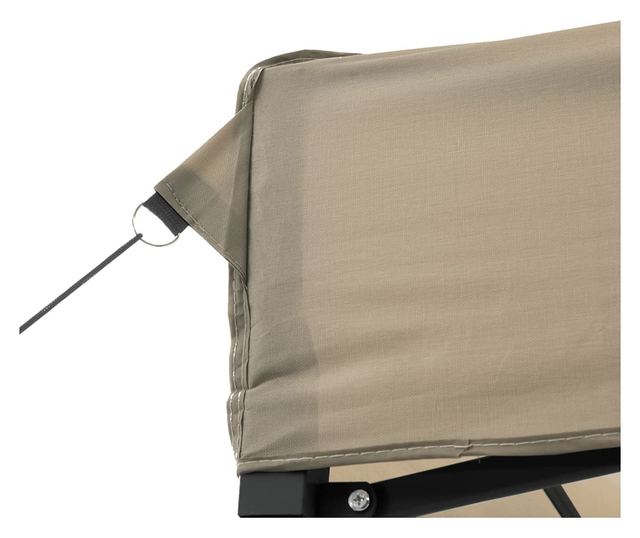 tópszínű összecsukható felugró rendezvénysátor 440x292x315 cm