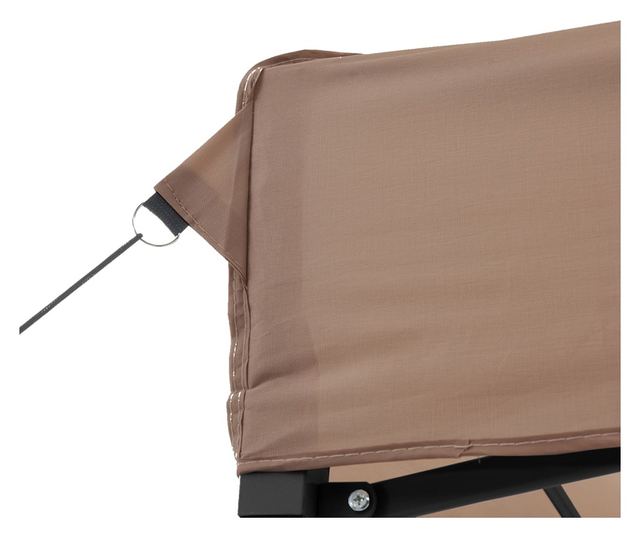 barna összecsukható felugró rendezvénysátor 4 oldalfallal