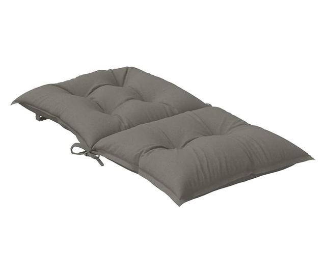 2 db melange sötétszürke szövet háttámlás székpárna 100x50x7 cm