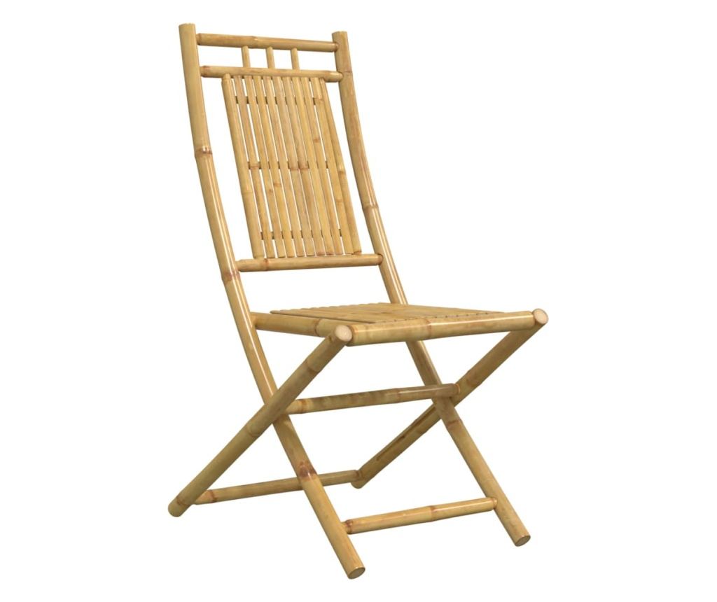 5dílný zahradní jídelní set bambus - 6