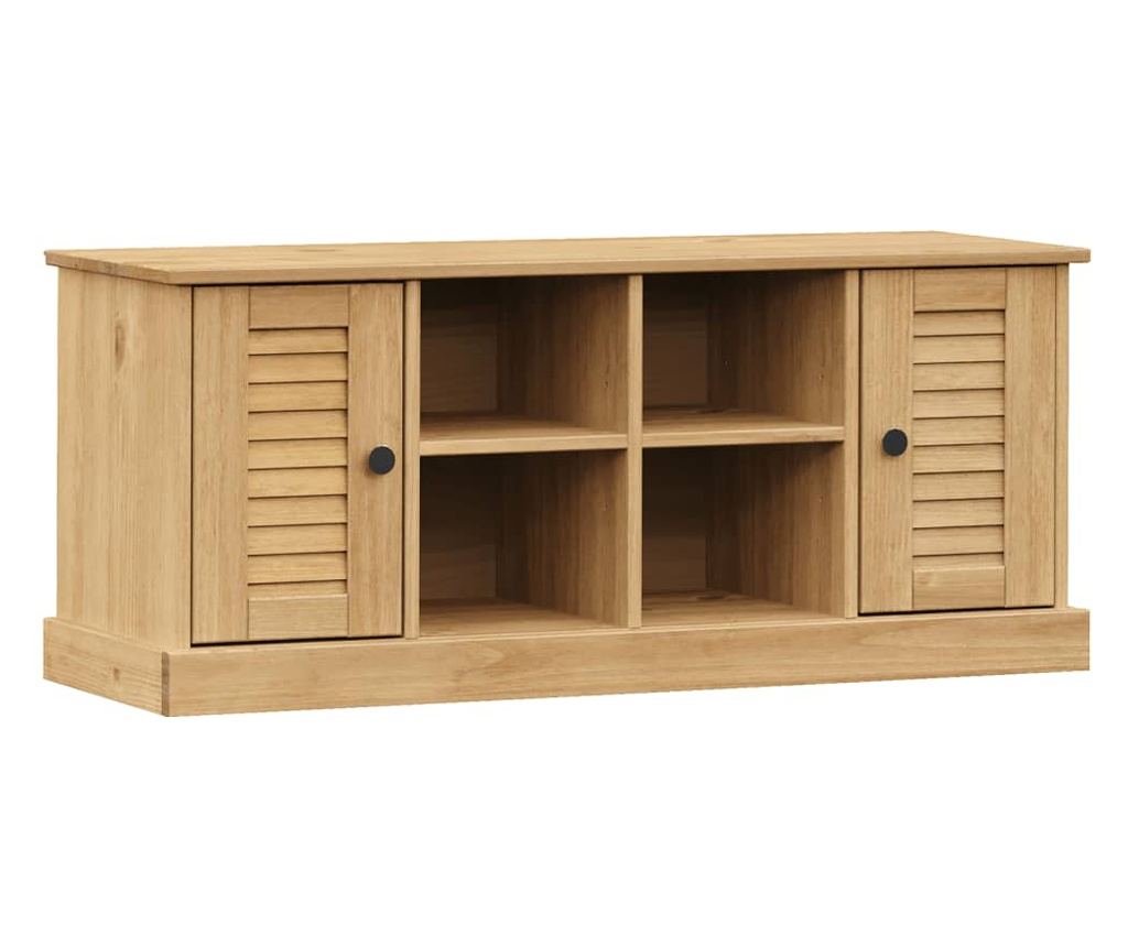 VIGO Пейка за обувки, 106x35x40 см, Масивна борова дървесина - 2