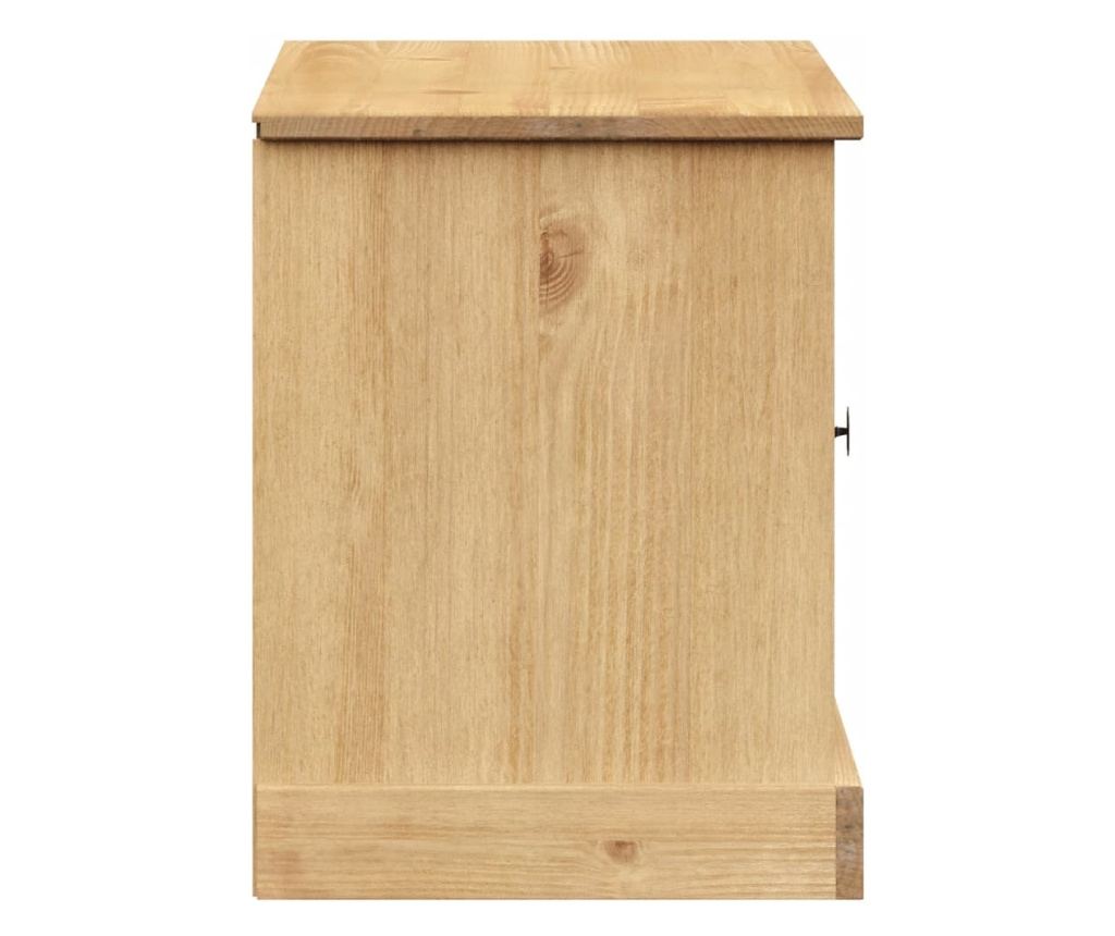 VIGO Пейка за обувки, 106x35x40 см, Масивна борова дървесина - 6