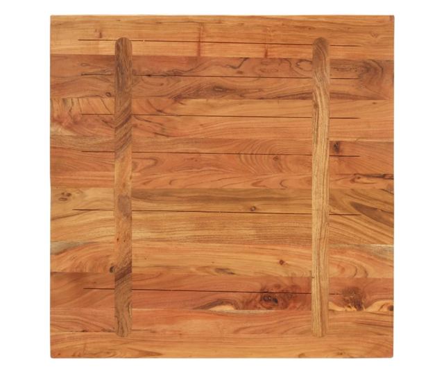 tömör akácfa négyzet alakú asztallap 80x80x2,5 cm