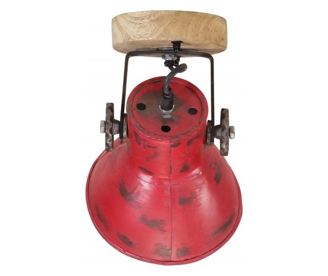 kopott piros fali lámpa 25 W 11,5x11,5x25 cm E27