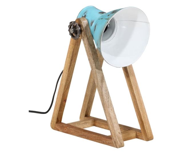 kopott kék asztali lámpa 25 W 30x17x40 cm E27