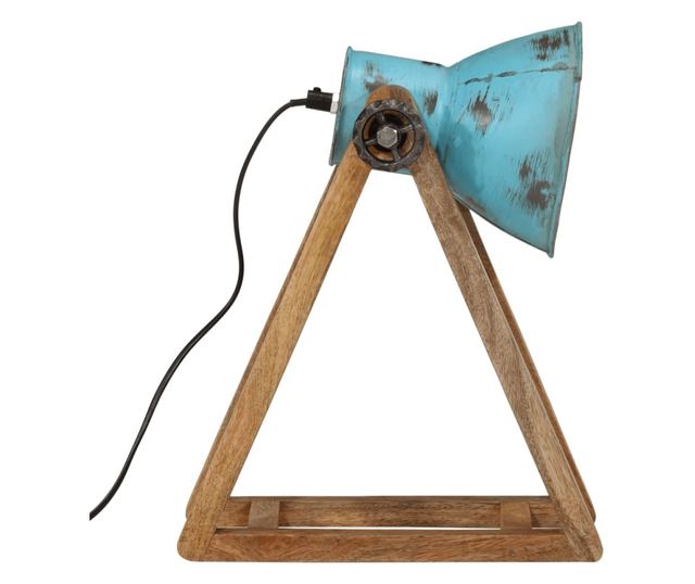 kopott kék asztali lámpa 25 W 30x17x40 cm E27