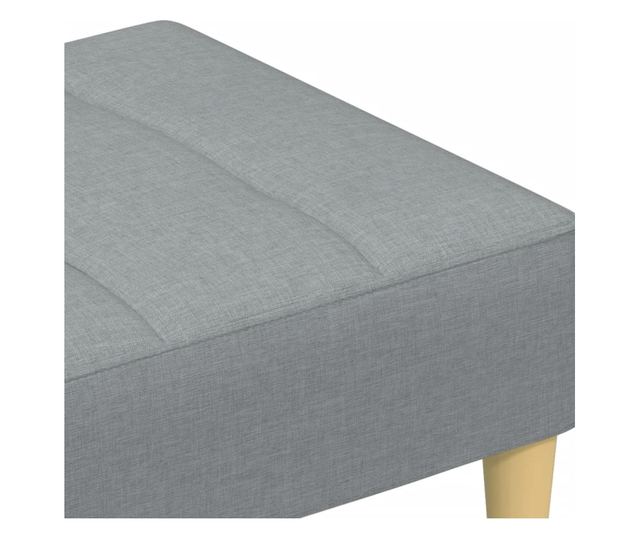 világosszürke szövet lábzsámoly 77x55x31 cm