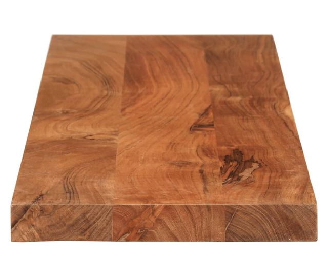 tömör akácfa téglalap alakú asztallap 110x20x3,8 cm